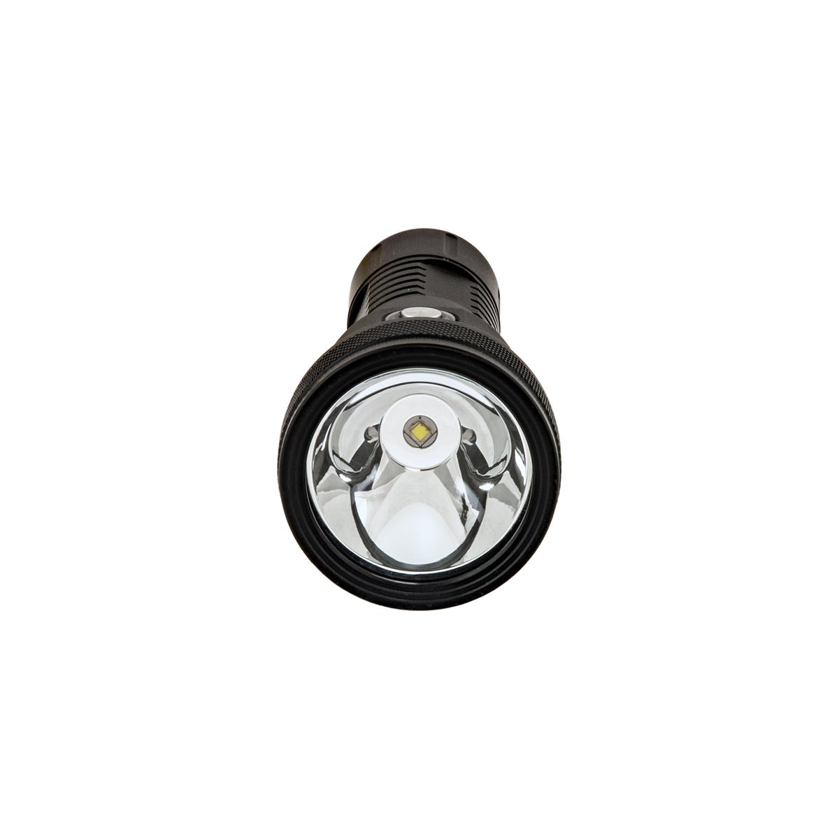 Tecline T2 LED dive light, three-quarter front view
