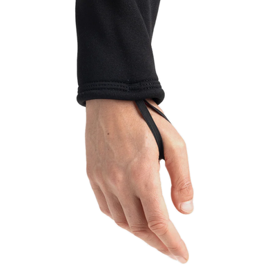 Thumb loop at the cuff of the women's Fourth Element Arctic top