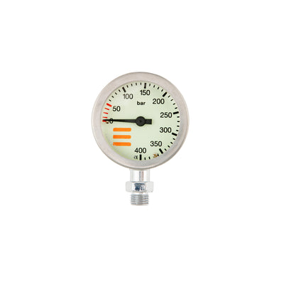 Tecline 52 mm SPG head, chrome, 400 bar scale