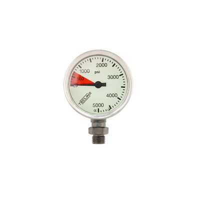 Tecline 52 mm SPG head, chrome, psi dial