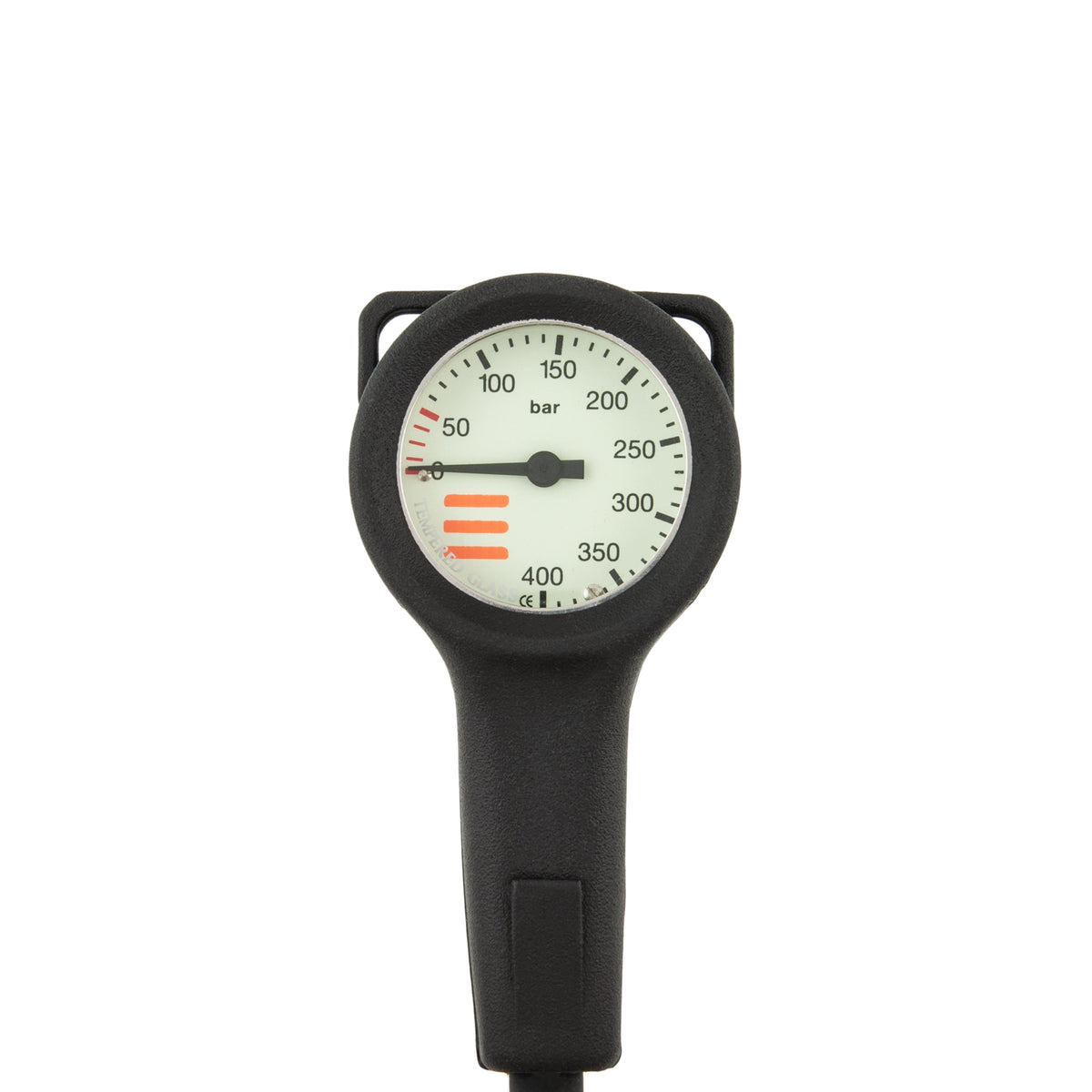Tecline Slim SPG, 300 bar, in black rubber case on HP hose