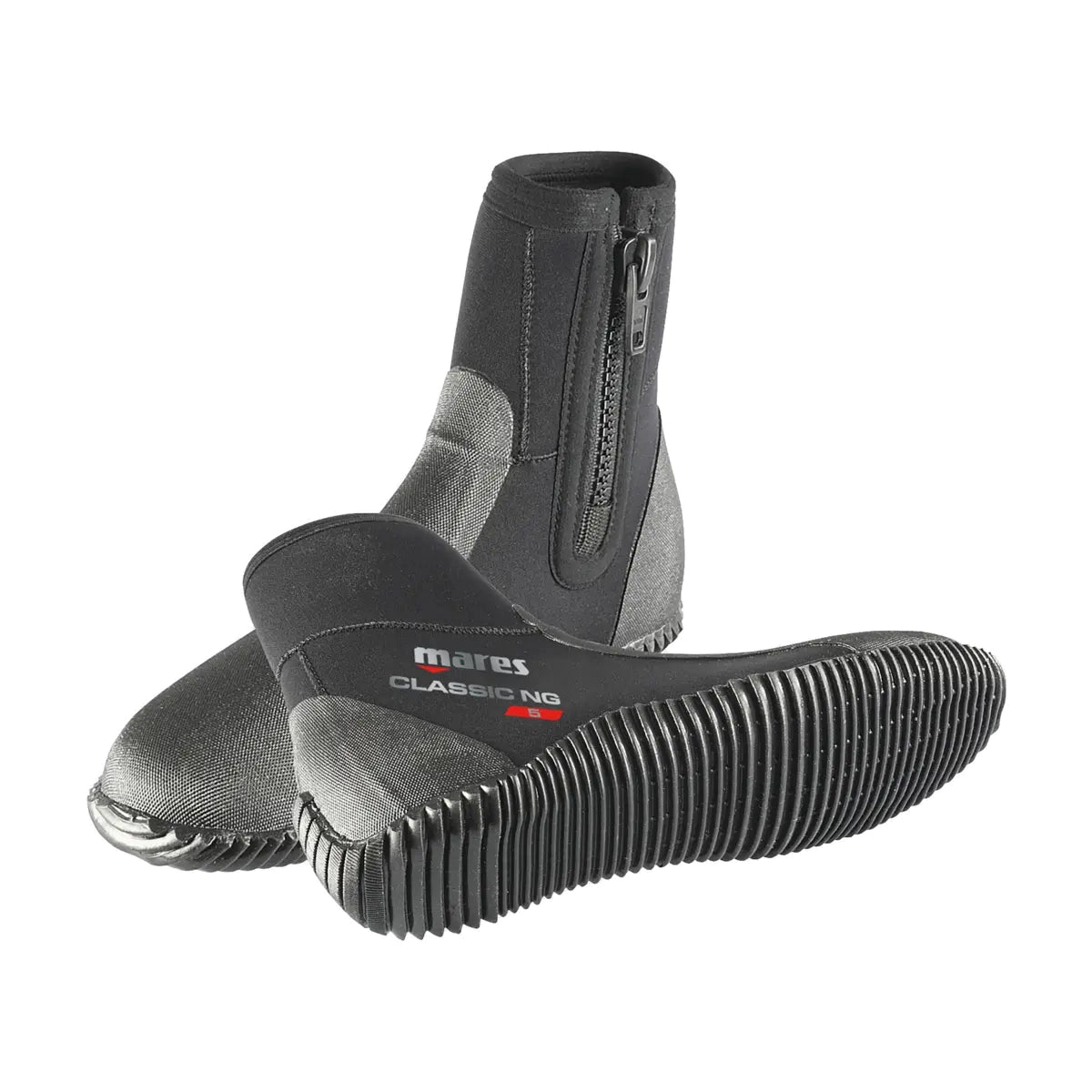 Mares Classic NG 5mm dive boots with side zip and moulded rubber sole