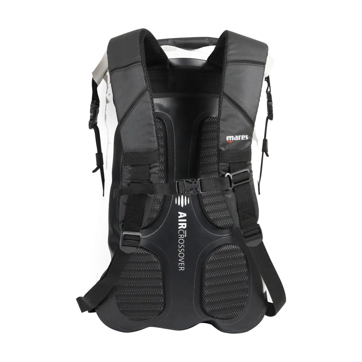 Mares Cruise Dry BP18 Light 18 litre roll-top backpack in white with aqua print