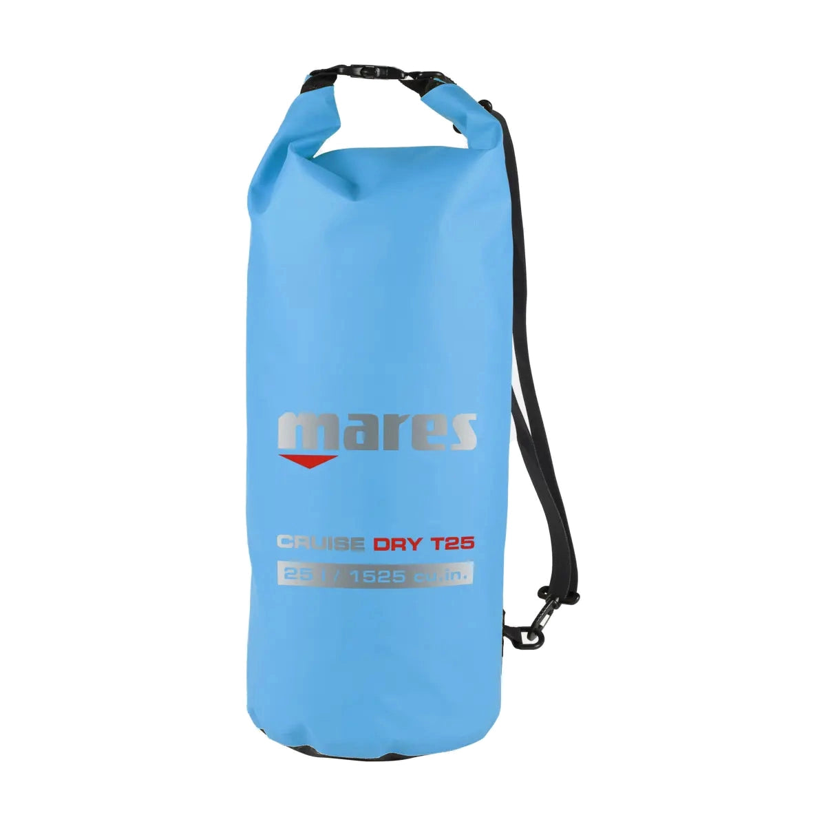 Mares Cruise Dry T10 10 litre roll-top dry bag in red with shoulder strap