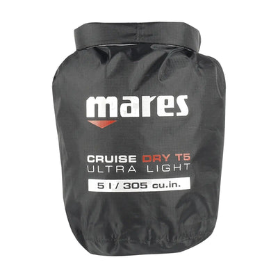 Mares Cruise Dry T5 Ultralight 5 litre dry bag in black