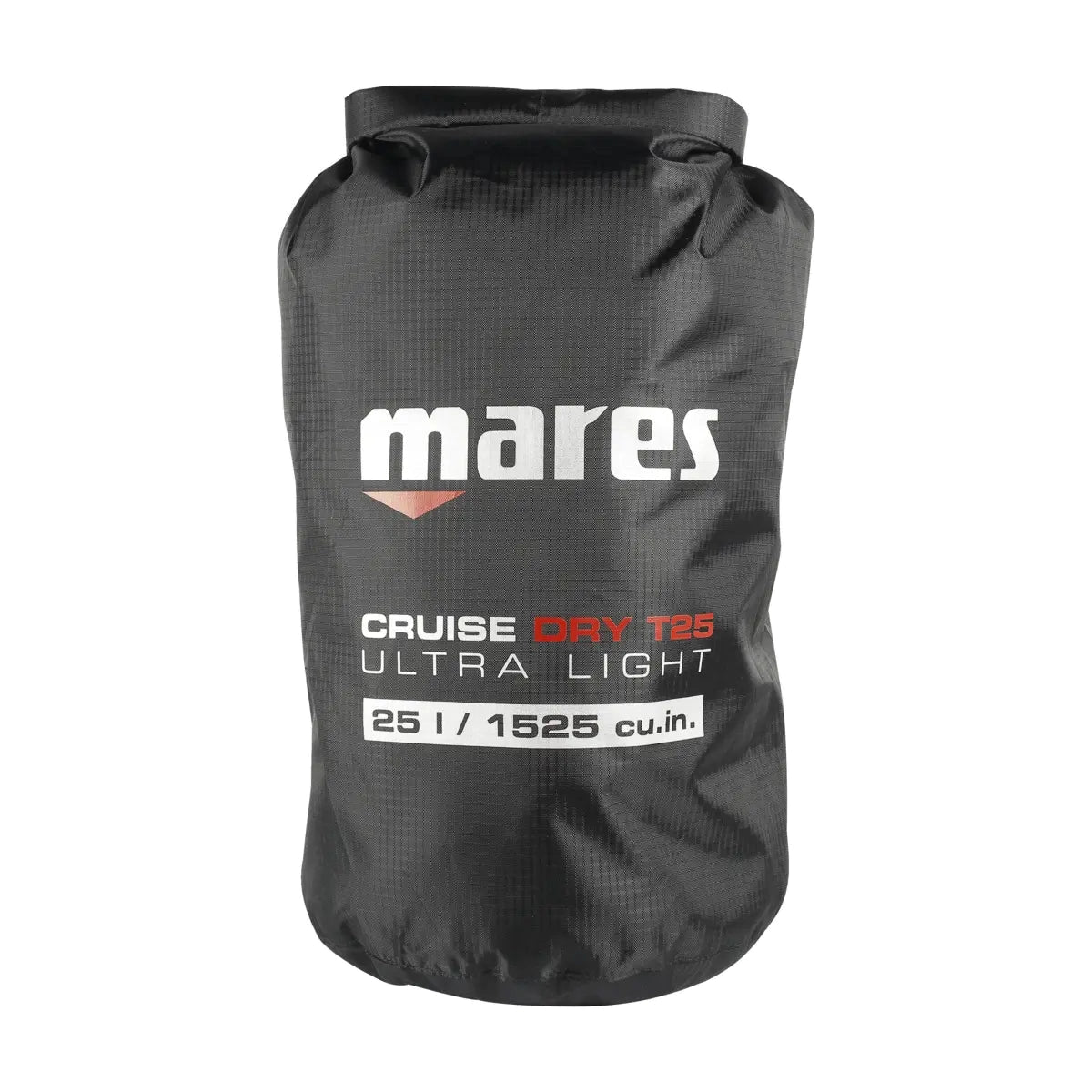 Mares Cruise Dry T10 Ultralight 10 litre roll-top dry bag in black
