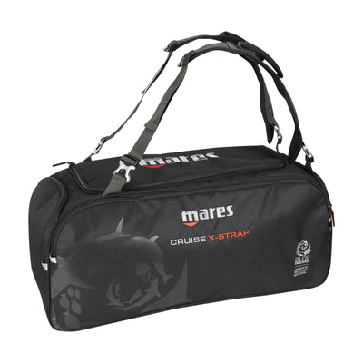 Mares Cruise X-Strap 76 litre duffel in black with shoulder straps