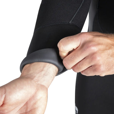 Mares Dual 5mm men's wetsuit Glideskin wrist seal being folded back