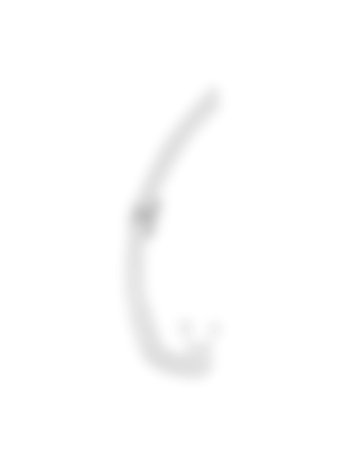 Mares Dual Basic snorkel in black, side view