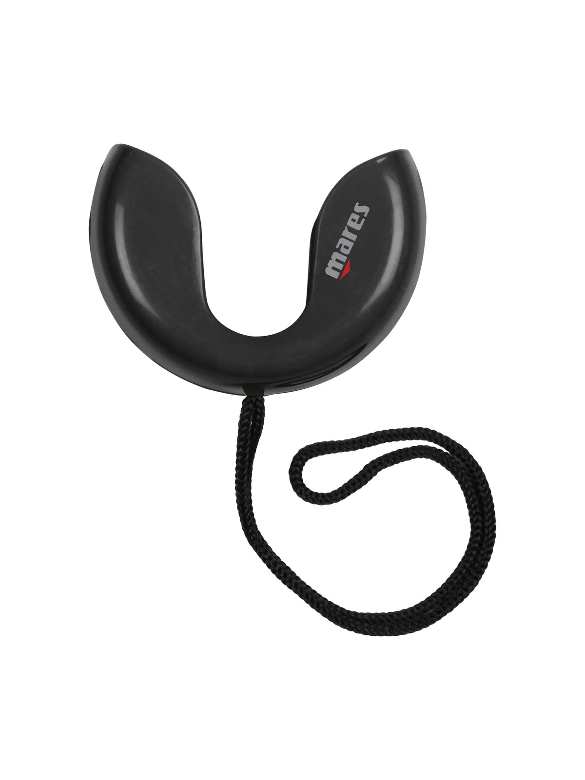 Mares Snorkel @ foldable snorkel in black, side view
