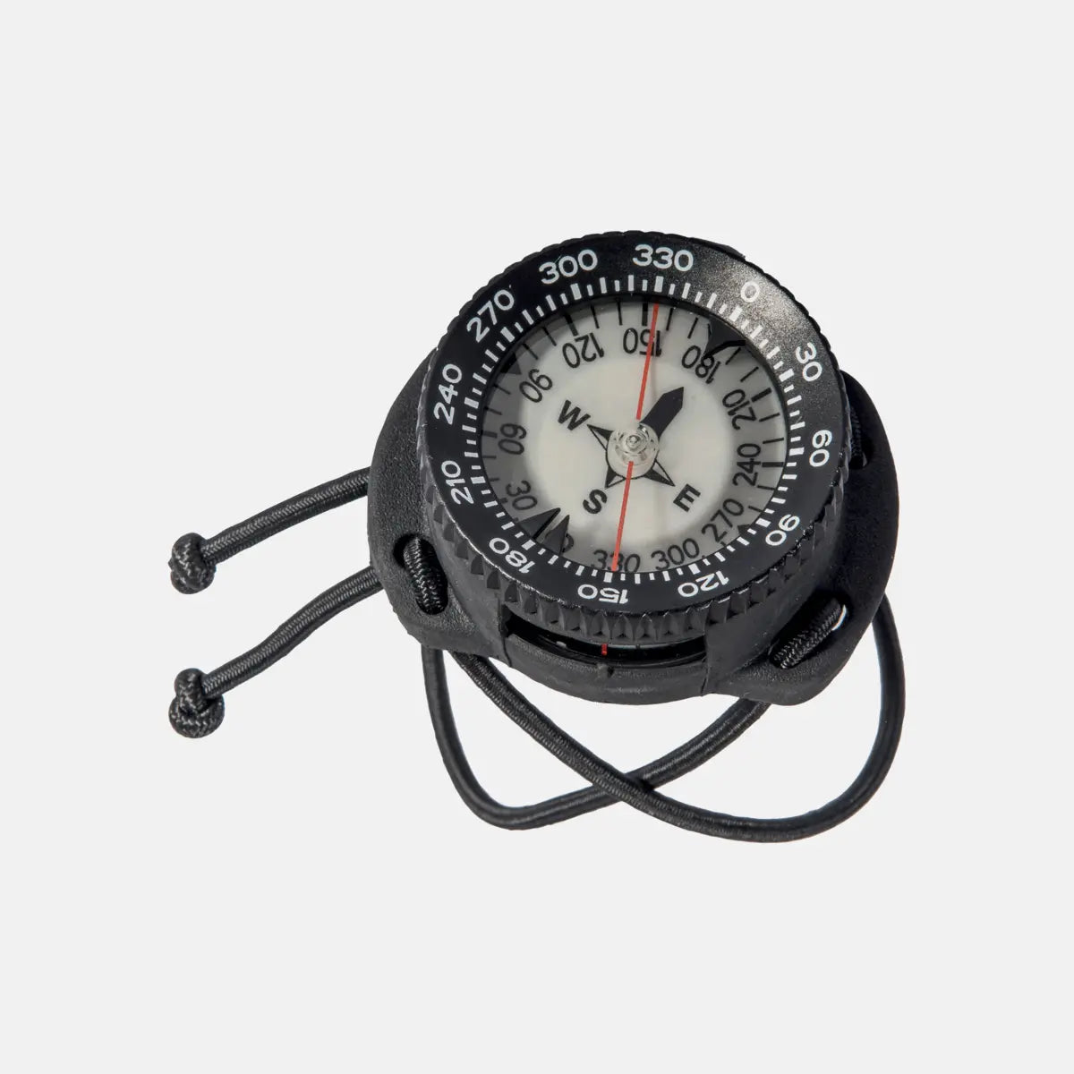 Mares Hand Compass with oversized luminous dial on black elastomer bungee straps