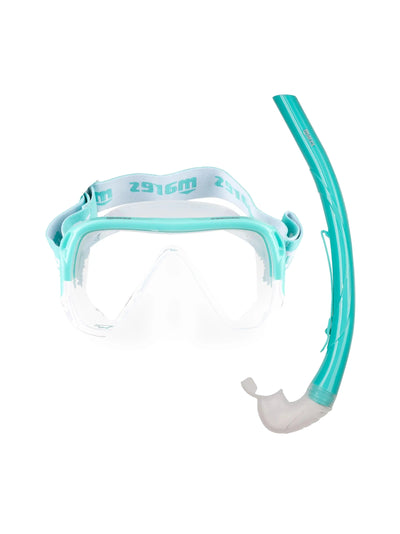 Mares Keewee mask and snorkel combo in mint, mask and snorkel together
