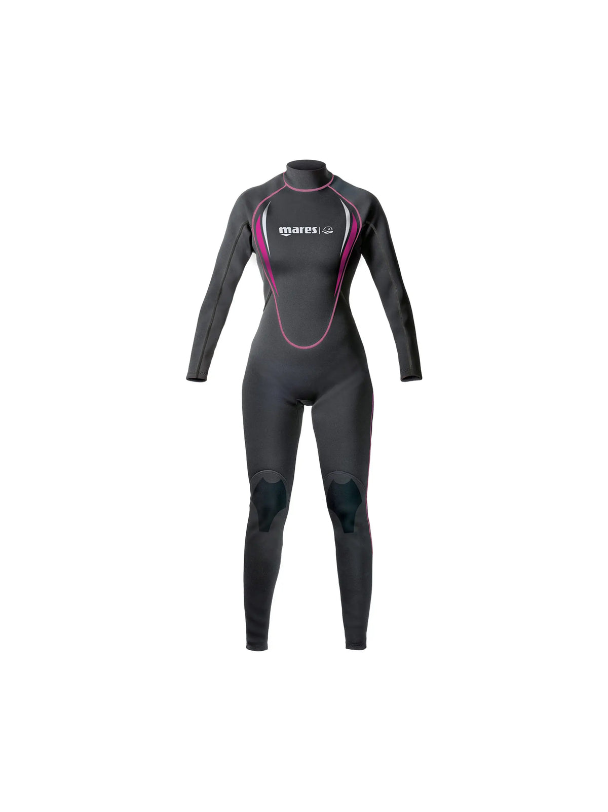 Mares Manta 2.2 mm women's full wetsuit, black with pink trim, size XXS