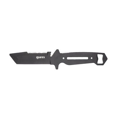 Mares Maximus multi-use dive knife in black PVD-coated stainless steel