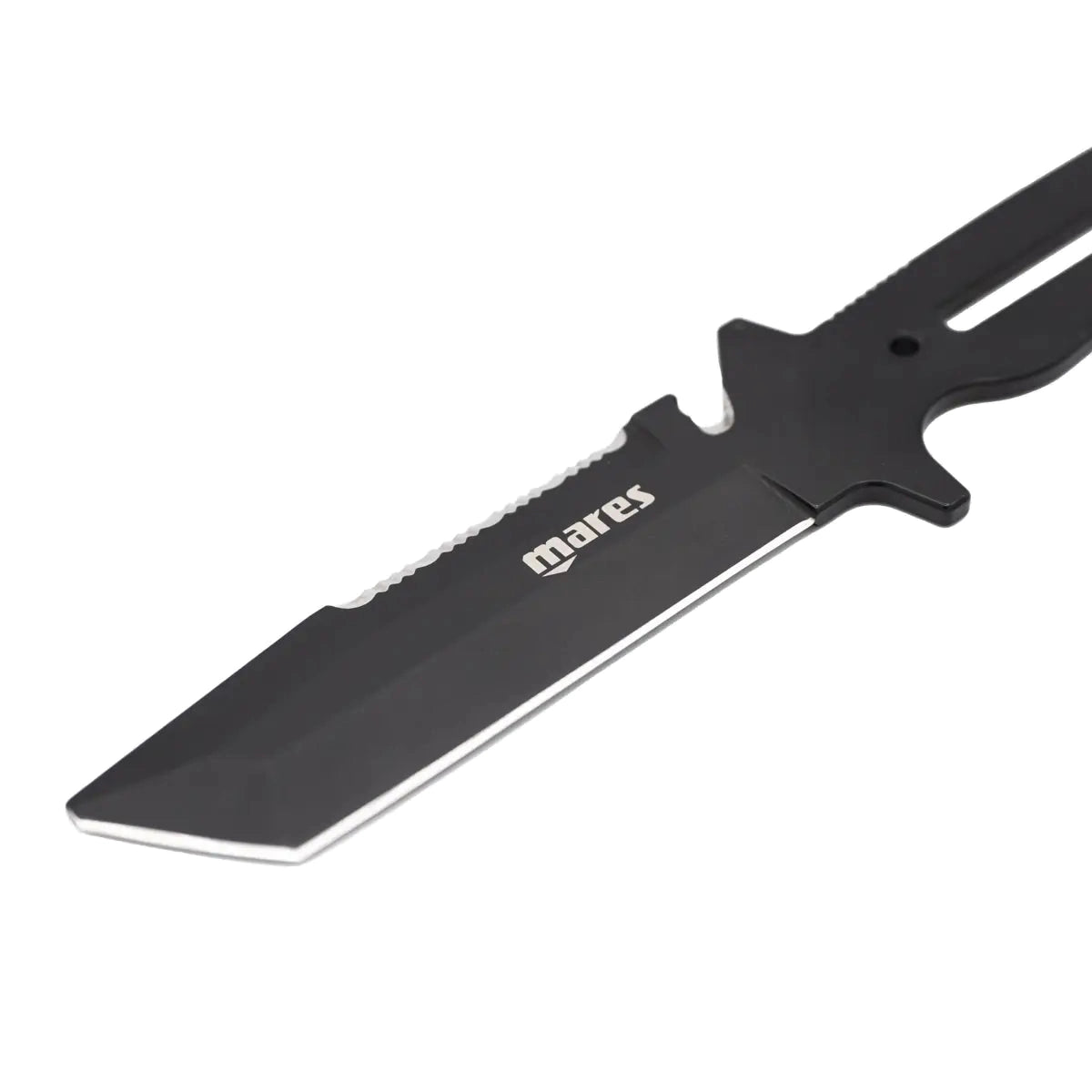 Mares Maximus multi-use dive knife in black PVD-coated stainless steel