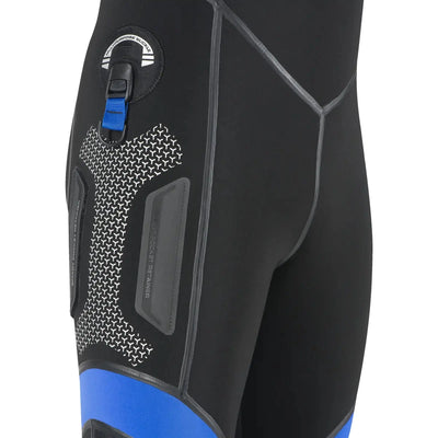 Mares Seal Skin 6mm wetsuit leg buckle and grip panel close-up