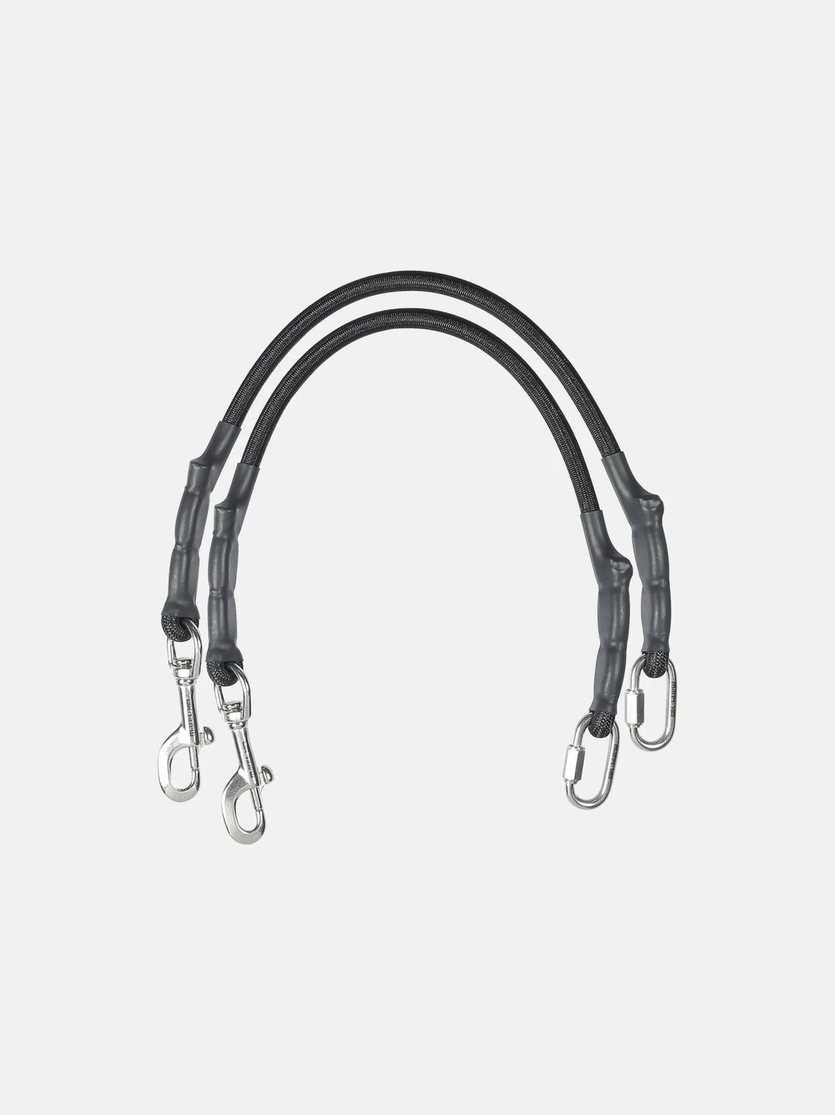 Pair of Mares XR sidemount stage bungees with stainless snap hooks
