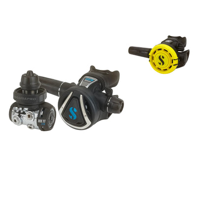 SCUBAPRO MK11 EVO / C370 regulator with yellow R105 octopus