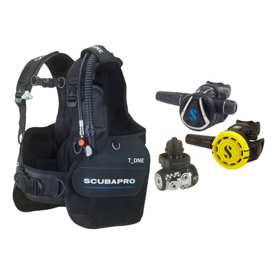 SCUBAPRO MK11 EVO / C370 regulator set with R105 octopus and T-One BCD