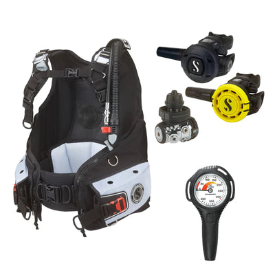 SCUBAPRO MK11 EVO / S270 regulator set with R105 octopus and Bella BCD, with Compact SPG