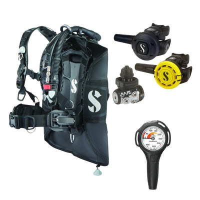 SCUBAPRO MK11 EVO / S270 regulator set with R105 octopus and Hydros Pro 2 BCD, with Compact SPG
