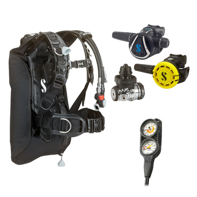 SCUBAPRO MK17 EVO2 / C370 regulator set with R105 octopus and Hydros Core BCD, with Compact Combo 2