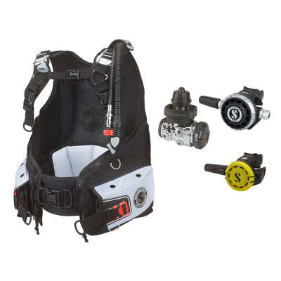 SCUBAPRO MK17 EVO2 / G260 regulator set with R105 octopus and Bella BCD