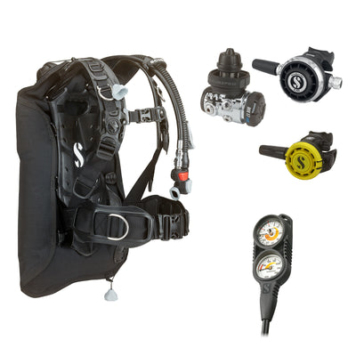 SCUBAPRO MK17 EVO2 / G260 regulator set with R105 octopus and Hydros Core BCD, with Compact Combo 2