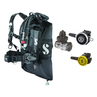 SCUBAPRO MK17 EVO2 / G260 regulator set with R105 octopus and Hydros Pro 2 BCD