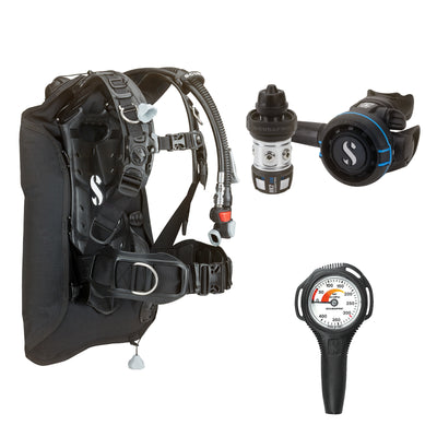 SCUBAPRO MK2 EVO / R105 regulator set with R105 octopus and Hydros Core BCD, with Compact SPG