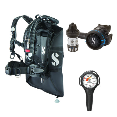 SCUBAPRO MK2 EVO / R105 regulator set with R105 octopus and Hydros Pro 2 BCD, with Compact SPG
