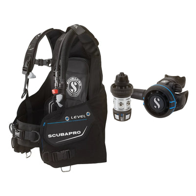 SCUBAPRO MK2 EVO / R105 regulator set with R105 octopus and Level BCD