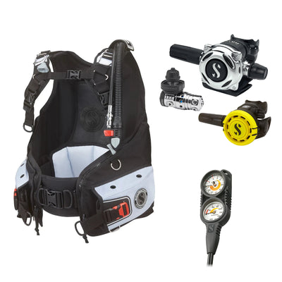 SCUBAPRO MK25 EVO / A700 regulator set with R105 octopus and Bella BCD, with Compact Combo 2