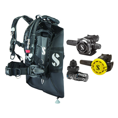 SCUBAPRO MK25 EVO / A700 Carbon BT regulator set with R105 octopus and Hydros Pro 2 BCD