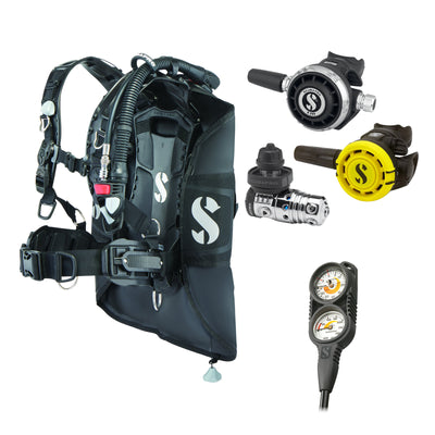 SCUBAPRO MK25 EVO / G260 regulator set with R105 octopus and Hydros Pro 2 BCD, with Compact Combo 2