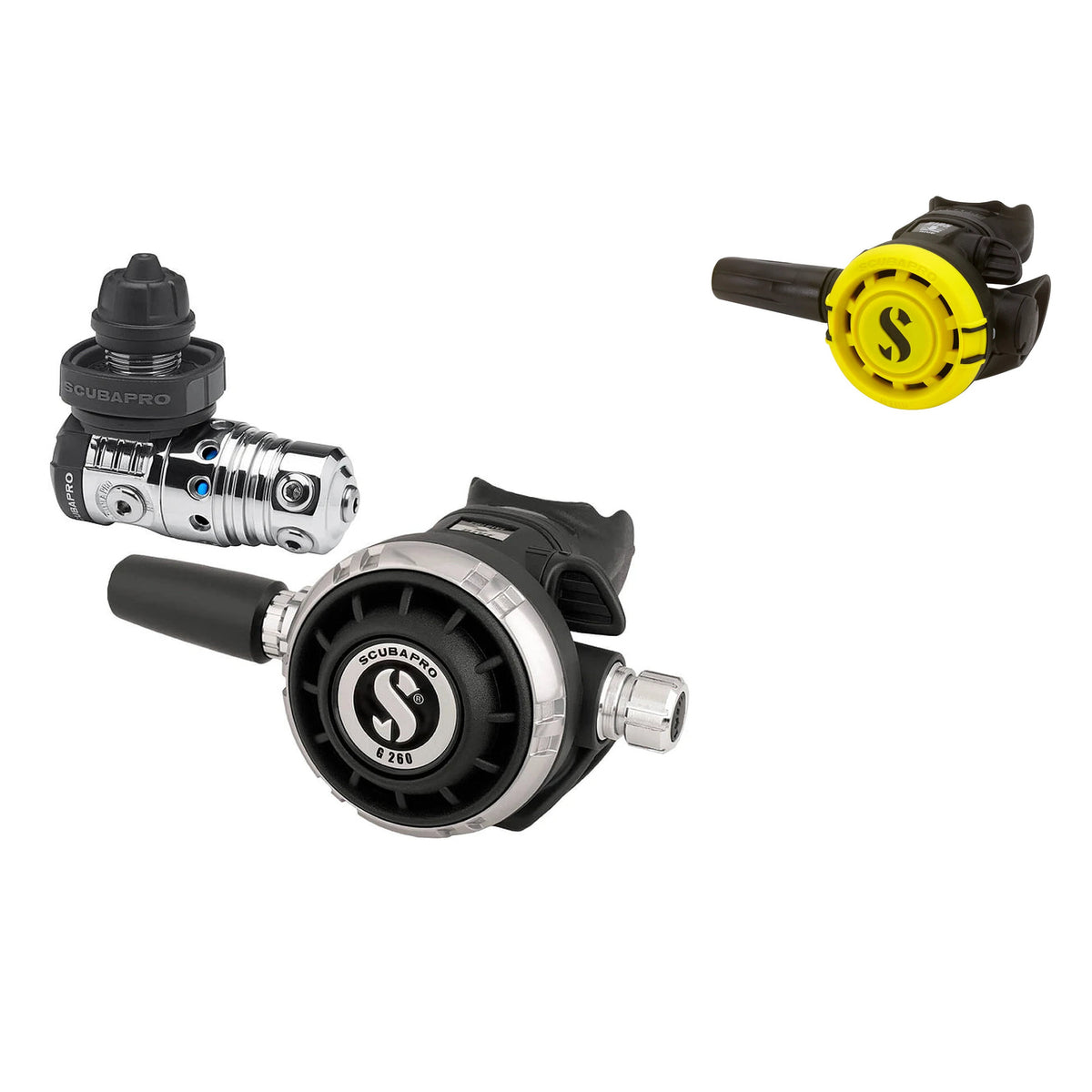 SCUBAPRO MK25 EVO / G260 regulator with yellow R105 octopus