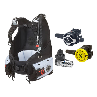SCUBAPRO MK25 EVO / S620Ti regulator set with R105 octopus and Bella BCD
