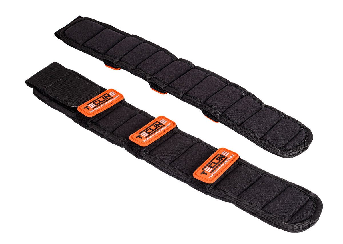 Tecline neoprene harness shoulder pads in plain black