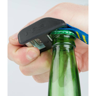 Bottle opener built into the NRS Buckle Bumper Strap buckle