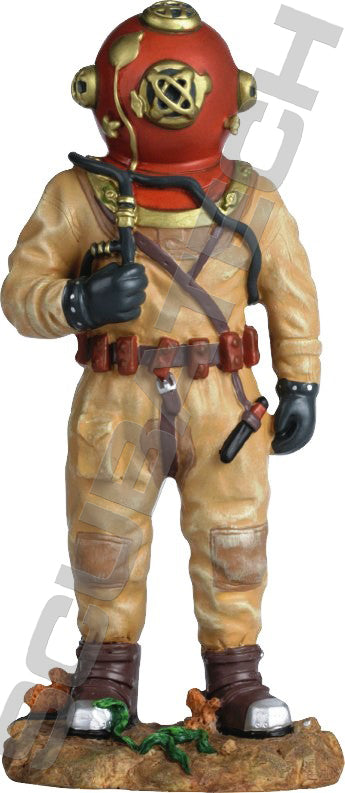 Scubatech classic hard-hat diver figure, hand painted