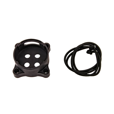 Tecline bungee mount housing for the Suunto SK-7 compass with elastic cords