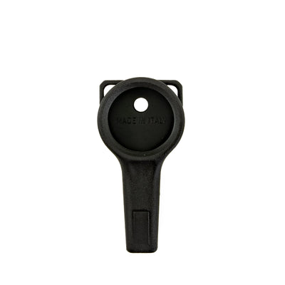 Scubatech black cover for a 52 mm pressure gauge, front view