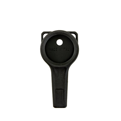 Scubatech black cover for a 63 mm pressure gauge, front view