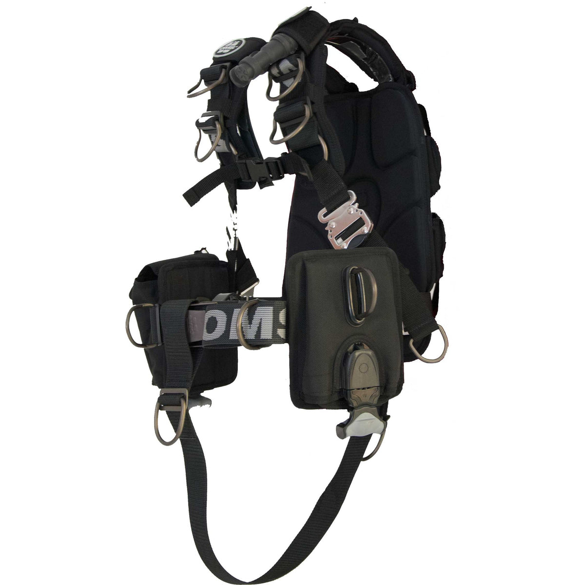OMS Comfort Harness III Signature System with vertical weight pockets and crotch strap