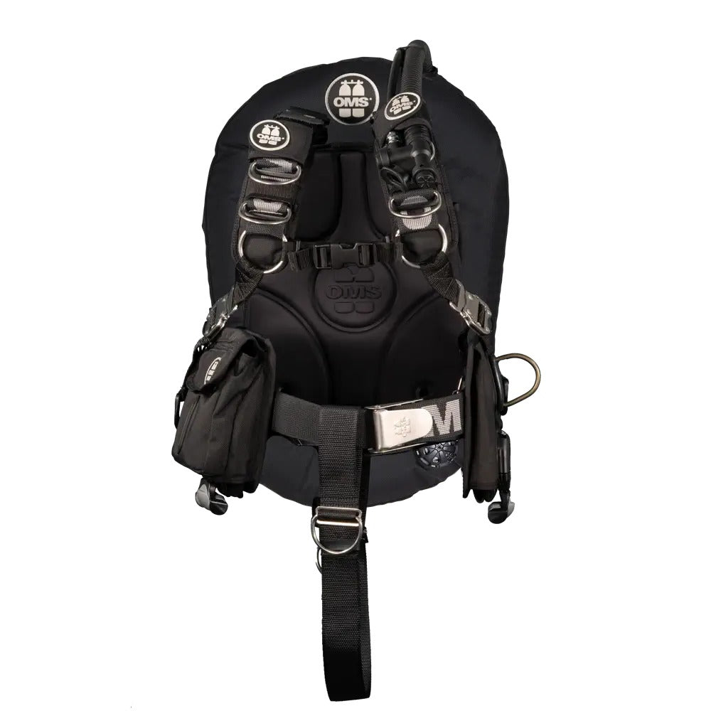 OMS Comfort Harness III Signature with a black Performance Mono Wing 27 lb