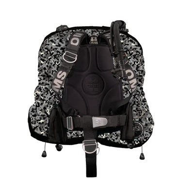 Camo grey OMS Deep Ocean 2.0 Wing shown fitted to a SmartStream harness, harness sold separately