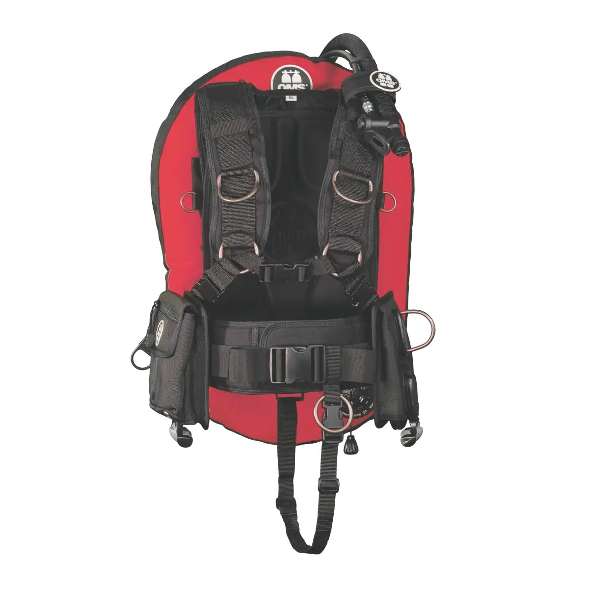 OMS IQ Lite CB backpack with weight pockets and a black Performance Mono Wing 27 lb