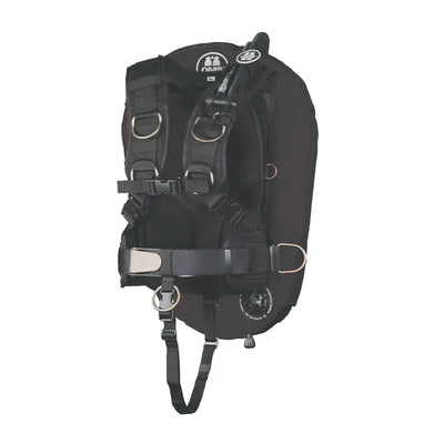 OMS IQ Lite backpack with a black Performance Mono Wing 27 lb