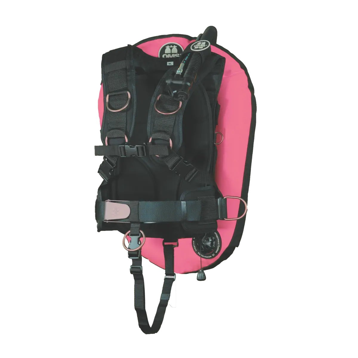 OMS IQ Lite backpack with a black Performance Mono Wing 27 lb