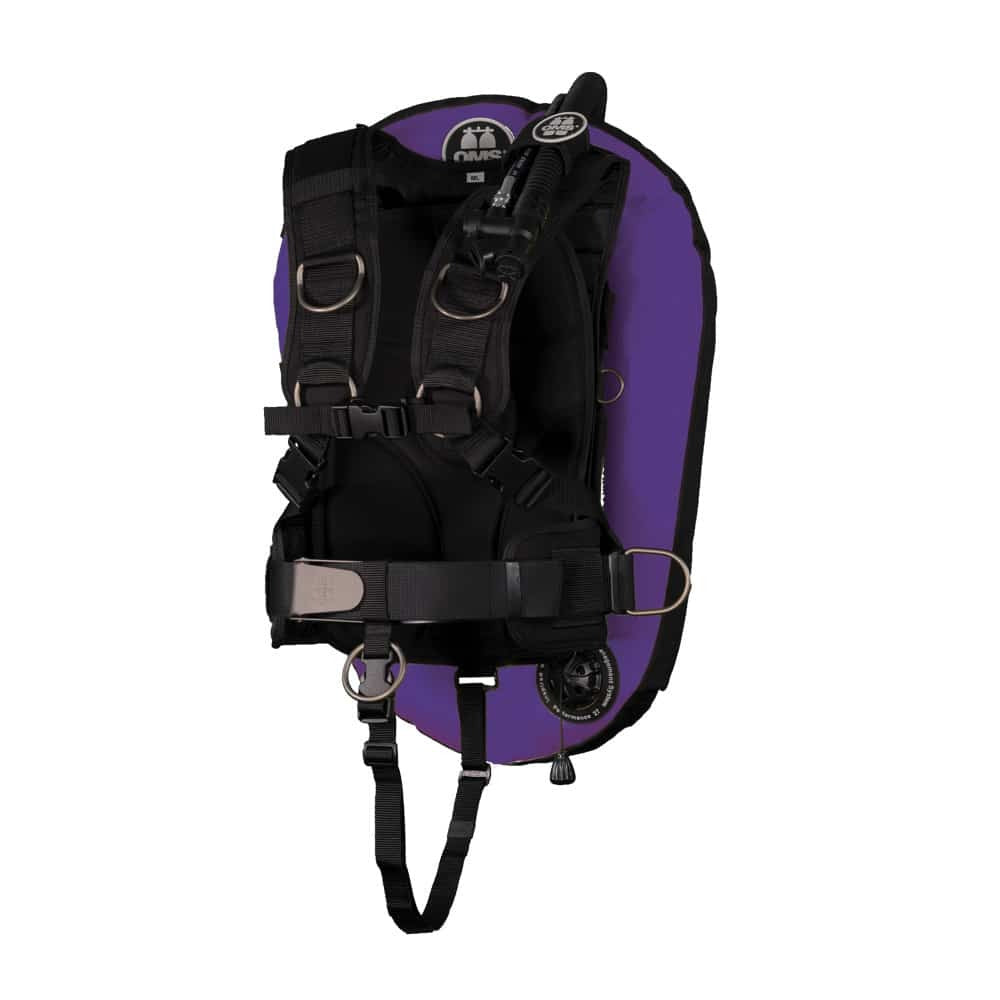OMS IQ Lite backpack with a black Performance Mono Wing 27 lb